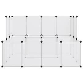 Cușcă pentru animale mici transparent 143x107x93 cm pp și oțel, 3 image