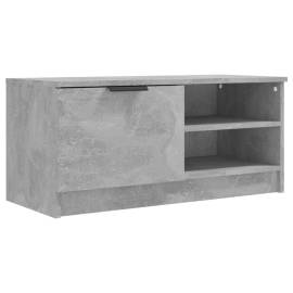 Comodă tv, gri beton, 80x35x36,5 cm, lemn prelucrat, 2 image