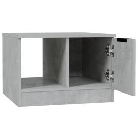Măsuță de cafea, gri beton, 50x50x36 cm, lemn prelucrat, 6 image