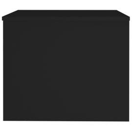 Măsuță de cafea, negru, 80x50x40 cm, lemn prelucrat, 7 image