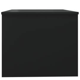 Măsuță de cafea, negru, 80x50x42,5 cm, lemn prelucrat, 7 image