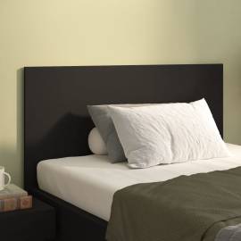 Tăblie de pat, negru, 120x1,5x80 cm, lemn prelucrat