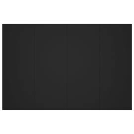 Tăblie de pat, negru, 120x1,5x80 cm, lemn prelucrat, 5 image