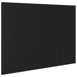 Tăblie de pat, negru, 120x1,5x80 cm, lemn prelucrat, 2 image
