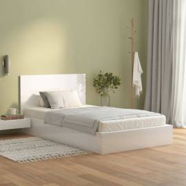 Tăblie de pat,alb extralucios, 120x1,5x80 cm, lemn prelucrat, 3 image