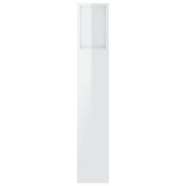 Dulap tăblie, alb extralucios, 200x18,5x104,5 cm, 4 image