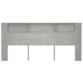 Dulap tăblie, gri beton, 220x18,5x104,5 cm, 4 image
