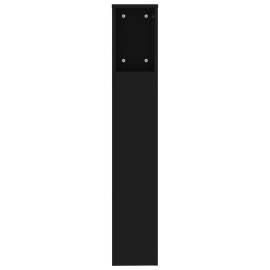 Dulap tăblie, negru, 200x18,5x104,5 cm, 4 image