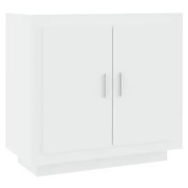 Servantă, alb, 80x40x75 cm, lemn prelucrat, 2 image