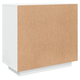 Servantă, alb extralucios, 80x40x75 cm, lemn compozit, 5 image