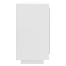 Servantă, alb extralucios, 80x40x75 cm, lemn compozit, 4 image