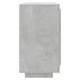 Servantă, gri beton, 80x40x75 cm, lemn compozit, 4 image