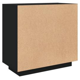 Servantă, negru, 80x40x75 cm, lemn compozit, 5 image