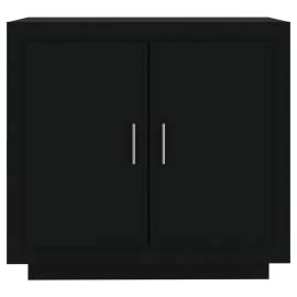 Servantă, negru, 80x40x75 cm, lemn compozit, 3 image