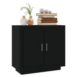 Servantă, negru, 80x40x75 cm, lemn compozit, 8 image