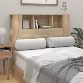 Tăblie de pat cu dulap, stejar sonoma, 120x18,5x104,5 cm, 3 image