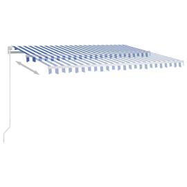 Copertină automată, senzor vânt&led, albastru/alb, 4,5x3,5 cm, 3 image