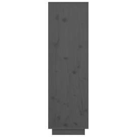 Dulap înalt, gri, 38x35x117 cm, lemn masiv de pin, 4 image