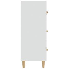 Servantă, alb, 70x34x90 cm, lemn prelucrat, 4 image