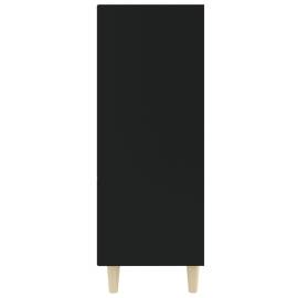 Servantă, negru, 69,5x32,5x90 cm, lemn prelucrat, 4 image