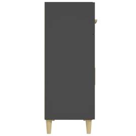 Servantă, negru, 69,5x34x89 cm, lemn prelucrat, 5 image
