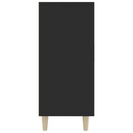 Servantă, negru, 90x34x80 cm, lemn prelucrat, 5 image