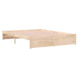 Cadru de pat, 160x200 cm, lemn masiv, 4 image