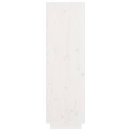 Dulap înalt, alb, 74x35x117 cm, lemn masiv de pin, 6 image