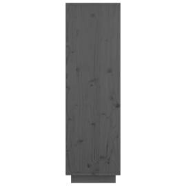 Dulap înalt, gri, 74x35x117 cm, lemn masiv de pin, 6 image