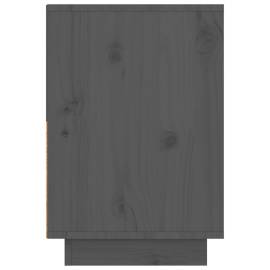 Noptiere, 2 buc., gri, 60x34x51 cm, lemn masiv de pin, 5 image