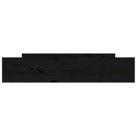 Sertare pentru pat, 2 buc., negru, lemn masiv de pin, 4 image