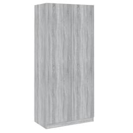 Șifonier, gri sonoma, 90x52x200 cm, lemn prelucrat, 2 image