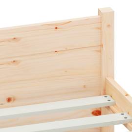 Cadru de pat, 200x200 cm, lemn masiv, 7 image