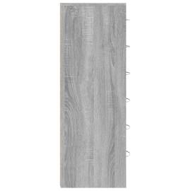 Servantă cu 6 sertare, stejar fumuriu, 50x34x96 cm, lemn, 6 image