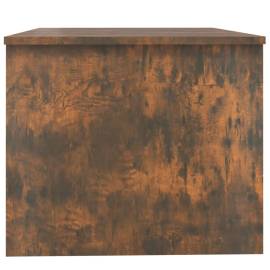 Măsuță de cafea, stejar fumuriu, 80x50x42,5 cm, lemn prelucrat, 7 image