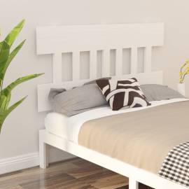 Tăblie de pat, alb, 183,5x3x81 cm, lemn masiv de pin