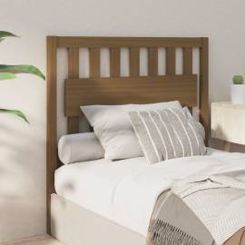 Tăblie de pat, maro miere, 105,5x4x100 cm, lemn masiv de pin, 3 image