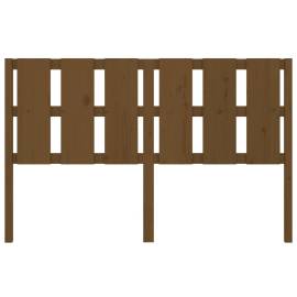 Tăblie de pat, maro miere, 155,5x4x100 cm, lemn masiv de pin, 4 image