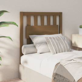 Tăblie de pat, maro miere, 80,5x4x100 cm, lemn masiv de pin, 4 image