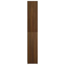 Dulap de baie, stejar maro, 30x30x183,5 cm, lemn prelucrat, 7 image