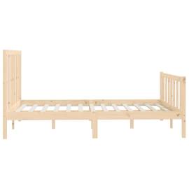 Cadru de pat, 120x200 cm, lemn masiv, 6 image