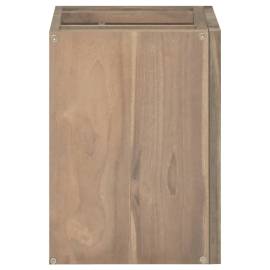 Dulap pentru baie de perete, 45x30x40 cm, lemn masiv de tec, 3 image