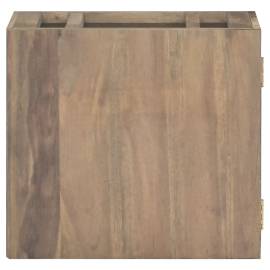Dulap pentru baie de perete, 45x30x40 cm, lemn masiv de tec, 2 image