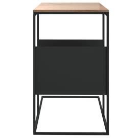 Masă laterală, negru, 55x36x59,5 cm, lemn compozit, 4 image