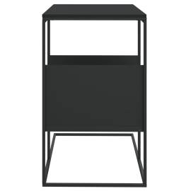 Masă laterală, negru, 55x36x59,5 cm, lemn compozit, 4 image
