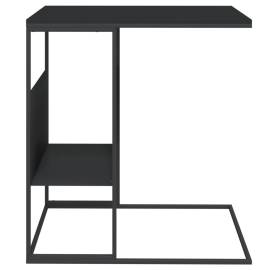 Masă laterală, negru, 55x36x59,5 cm, lemn compozit, 3 image