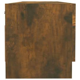 Șifonier, stejar fumuriu, 100x32,5x35 cm, lemn prelucrat, 4 image
