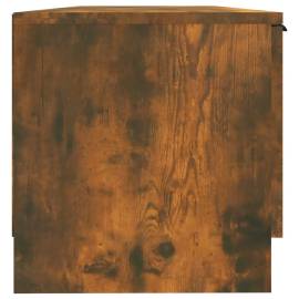 Comodă tv, stejar fumuriu, 102x35x36,5 cm, lemn prelucrat, 5 image