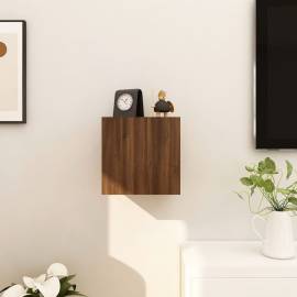 Dulap tv montaj pe perete, stejar maro, 30,5x30x30 cm, 3 image