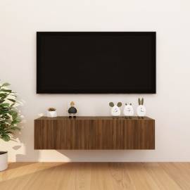 Dulapuri tv montaj perete 4 buc. stejar maro, 30,5x30x30 cm, 4 image